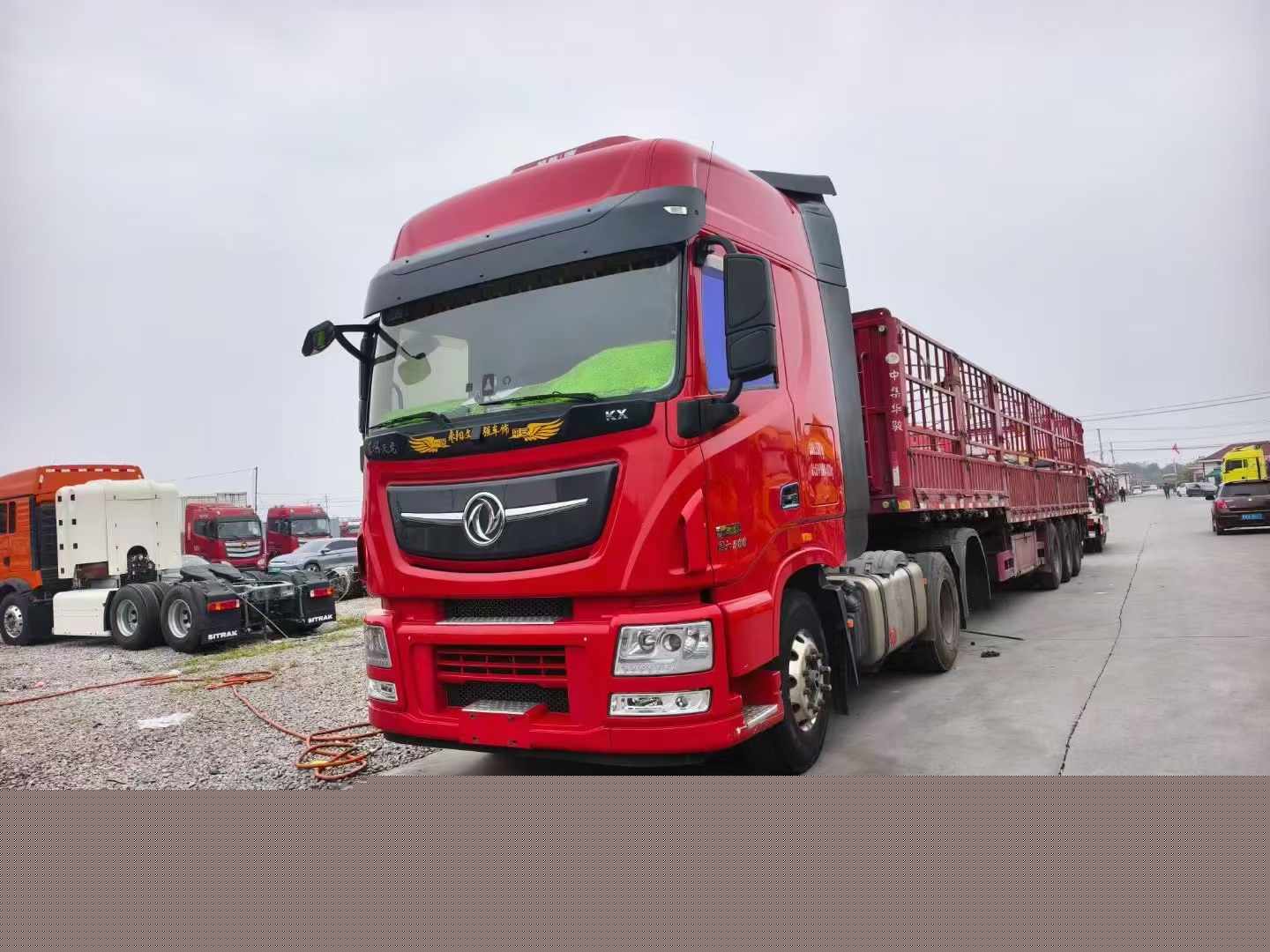 二手東風(fēng)天龍牽引車，二手牽引車市場